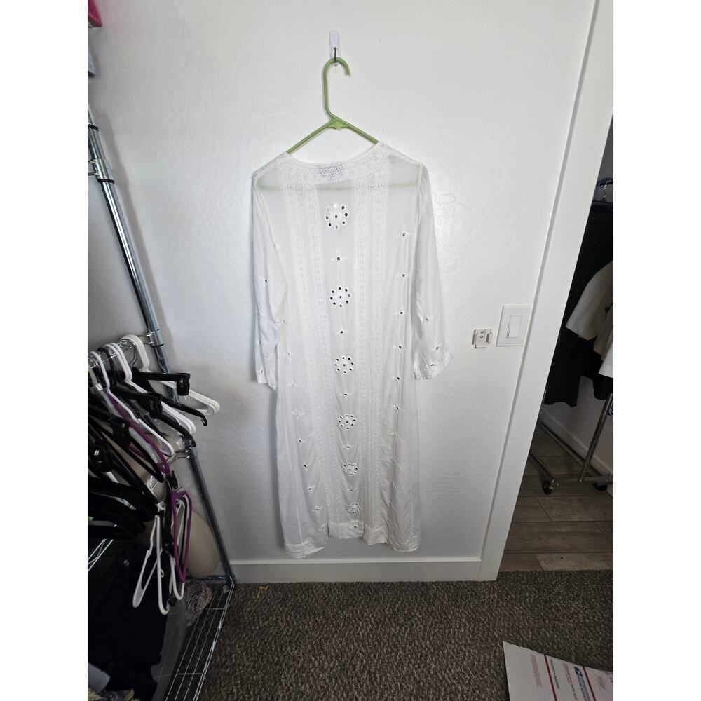 Nili Lotan Dress mirror detail size xs but is oversized maxi caftan - Picture 6 of 6